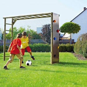 Bekletterbares Fussballtor Aus Rundholz Spiel Und Garten